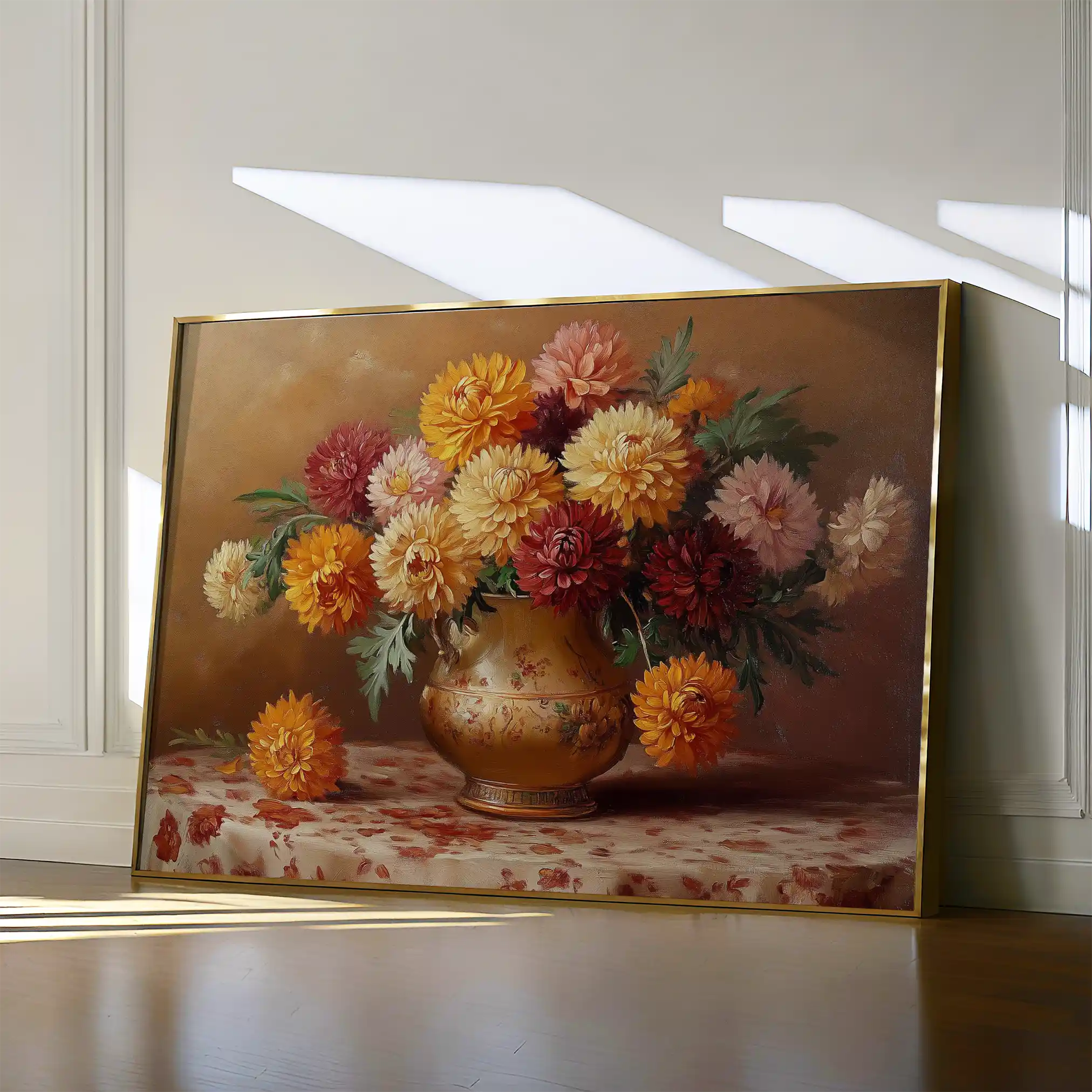 Floral 1164 Canvas Art 60 x 40 cm / Black