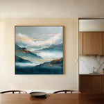 Abstract 1165 Canvas Art 60 x 60 cm / Black