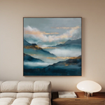 Abstract 1165 Canvas Art 60 x 60 cm / Black