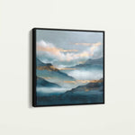 Abstract 1165 Canvas Art 60 x 60 cm / Black
