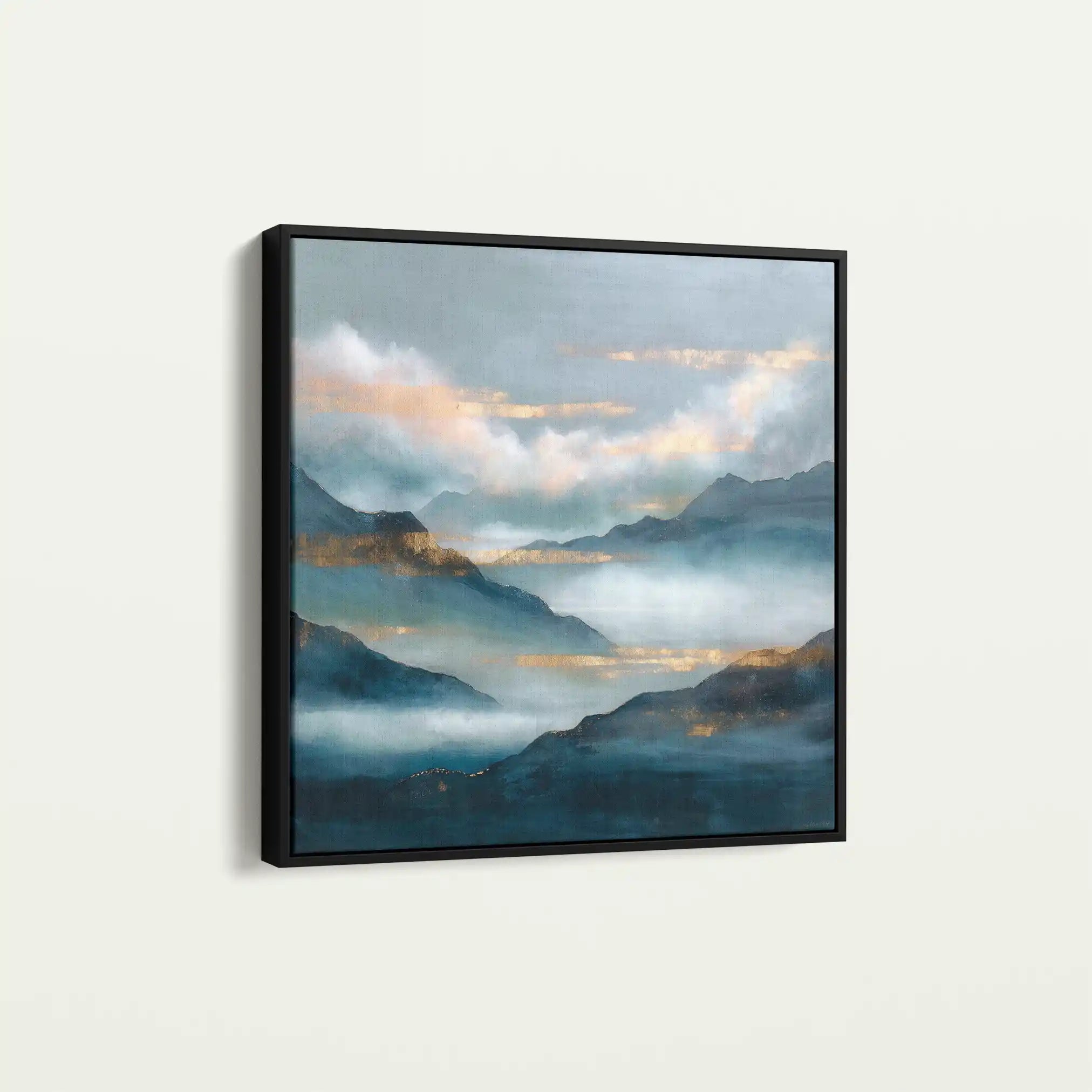 Abstract 1165 Canvas Art 60 x 60 cm / Black