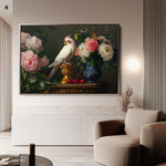 Floral 1165 Canvas Art 18" x 24" / 45 x 60 cm / Black