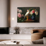 Floral 1165 Canvas Art 18" x 24" / 45 x 60 cm / Black