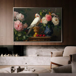 Floral 1165 Canvas Art 60 x 40 cm / Black