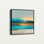 Abstract 1166 Canvas Art 16" x 16" / 40 x 40 cm / Black