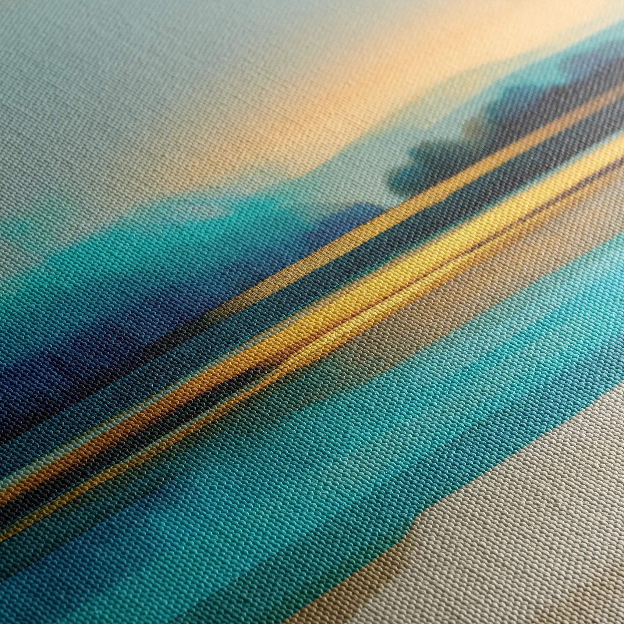 Abstract 1166 Canvas Art 16" x 16" / 40 x 40 cm / Black
