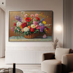 Floral 1166 Canvas Art 18" x 24" / 45 x 60 cm / Black