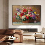Floral 1166 Canvas Art 18" x 24" / 45 x 60 cm / Black