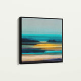 Abstract 1167 Canvas Art 16" x 16" / 40 x 40 cm / Black
