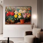 Floral 1167 Canvas Art 18" x 24" / 45 x 60 cm / Black