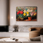 Floral 1167 Canvas Art 18" x 24" / 45 x 60 cm / Black