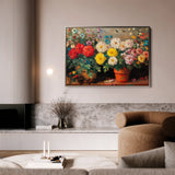 Floral 1167 Canvas Art 18" x 24" / 45 x 60 cm / Black