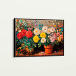 Floral 1167 Canvas Art 18" x 24" / 45 x 60 cm / Black