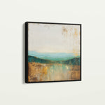 Abstract 1168 Canvas Art 16" x 16" / 40 x 40 cm / Black