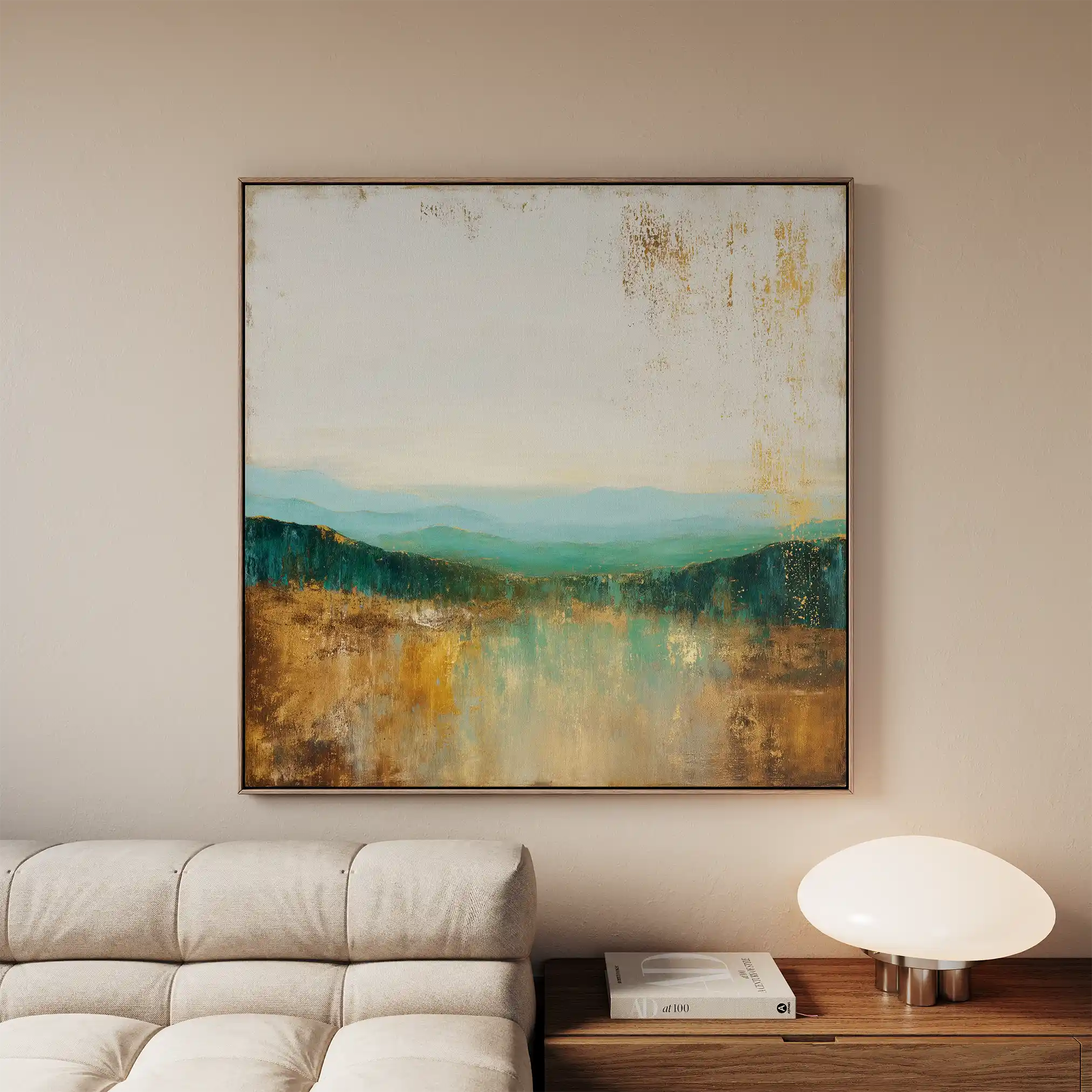 Abstract 1168 Canvas Art 60 x 60 cm / Black