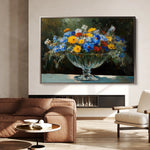 Floral 1168 Canvas Art 18" x 24" / 45 x 60 cm / Black