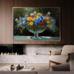 Floral 1168 Canvas Art 18" x 24" / 45 x 60 cm / Black