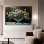 Floral 1168 Canvas Art 18" x 24" / 45 x 60 cm / Black