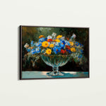 Floral 1168 Canvas Art 18" x 24" / 45 x 60 cm / Black