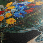 Floral 1168 Canvas Art 18" x 24" / 45 x 60 cm / Black