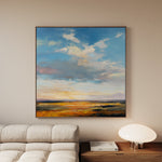 Abstract 1169 Canvas Art 16" x 16" / 40 x 40 cm / Black