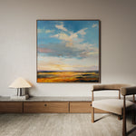 Abstract 1169 Canvas Art 16" x 16" / 40 x 40 cm / Black
