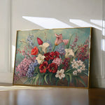Floral 1169 Canvas Art 18" x 24" / 45 x 60 cm / Black