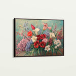 Floral 1169 Canvas Art 18" x 24" / 45 x 60 cm / Black