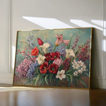 Floral 1169 Canvas Art 60 x 40 cm / Black