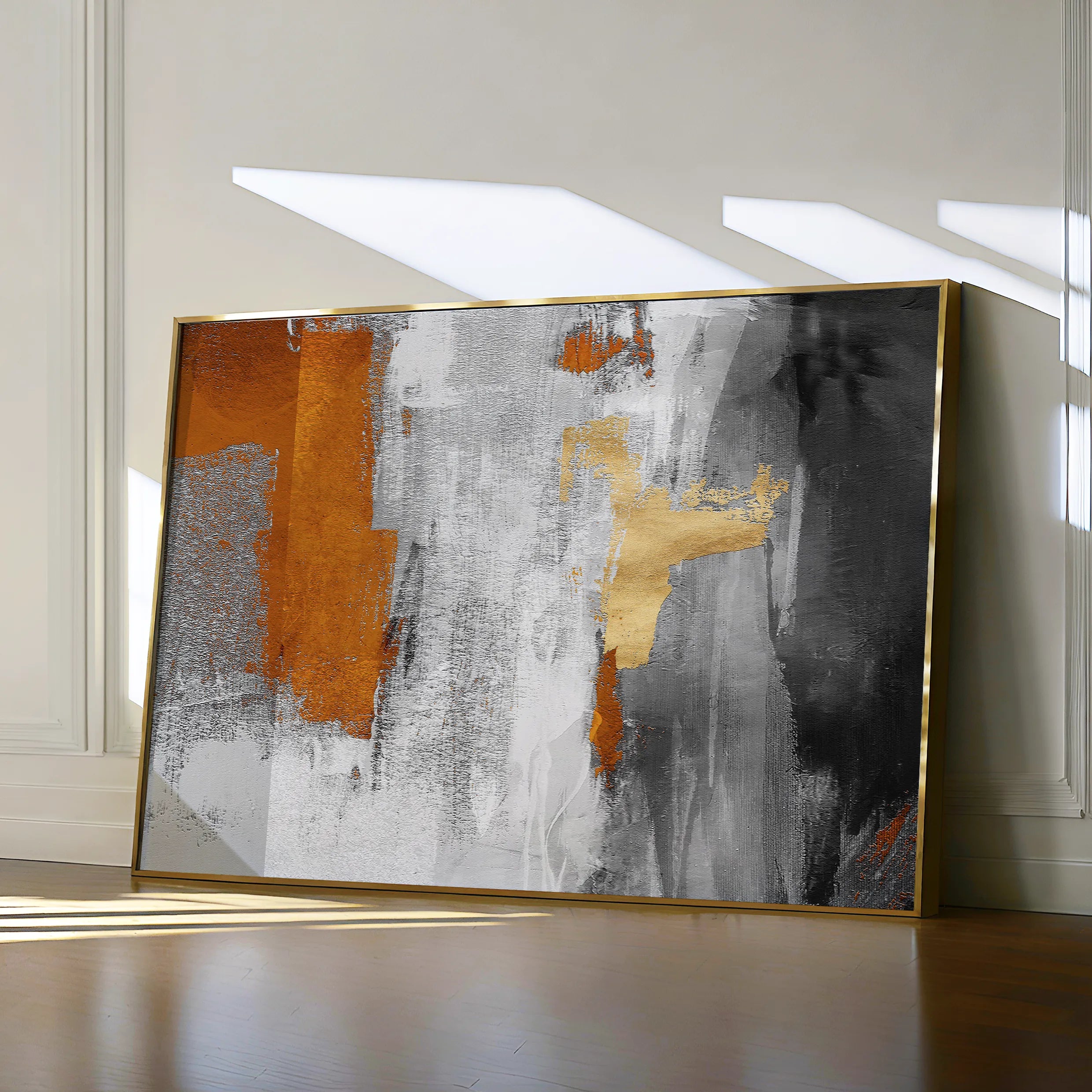 Abstract 117 Canvas Art 18" x 24" / 45 x 60 cm / Black
