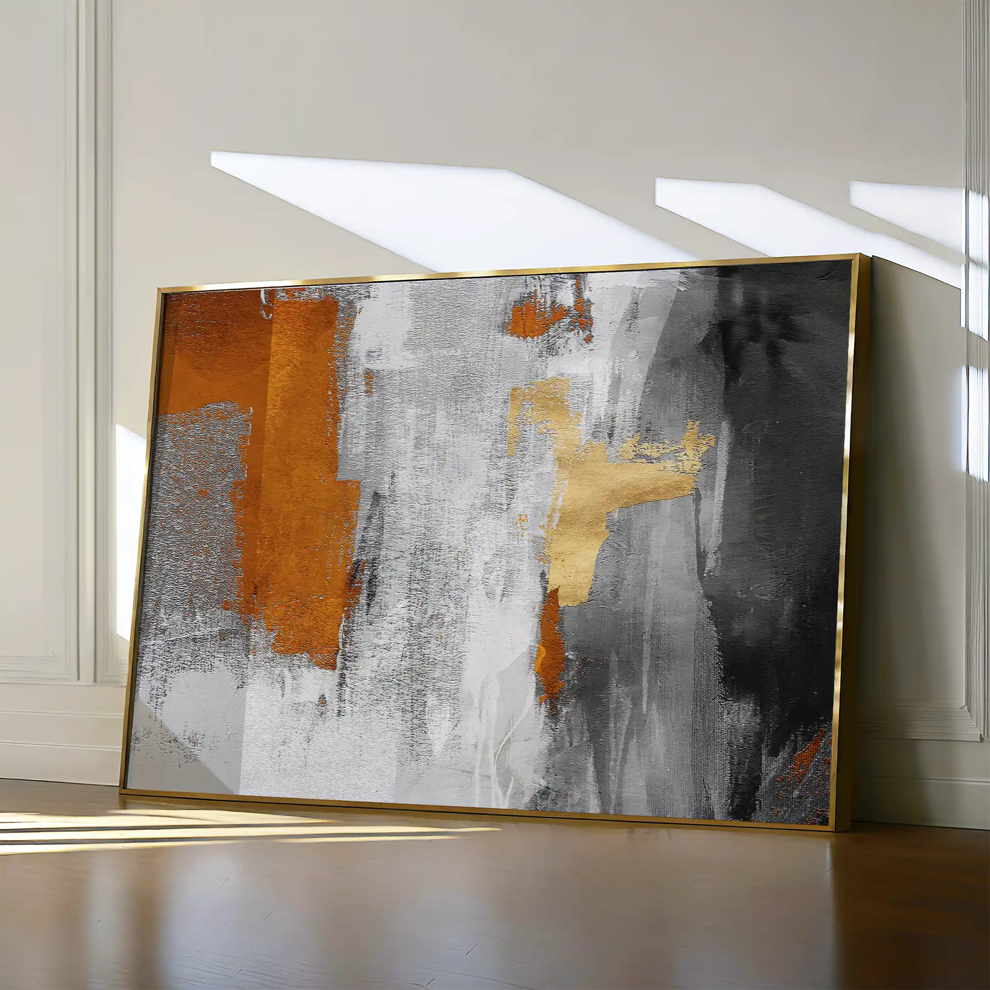 Abstract 117 Canvas Art 60 x 40 cm / Black
