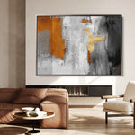 Abstract 117 Canvas Art 60 x 40 cm / Black