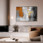 Abstract 117 Canvas Art 60 x 40 cm / Black