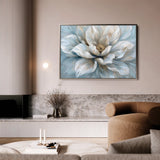 Floral 117 Canvas Art 18" x 24" / 45 x 60 cm / Black