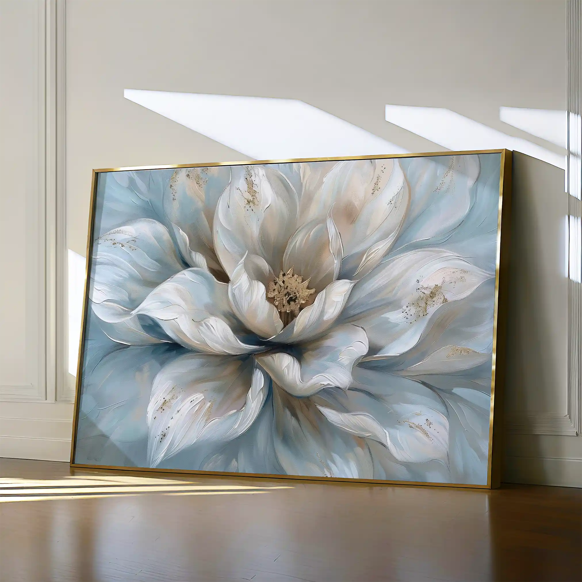 Floral 117 Canvas Art 60 x 40 cm / Black