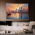 Landscape 117 Canvas Art 18" x 24" / 45 x 60 cm / Black