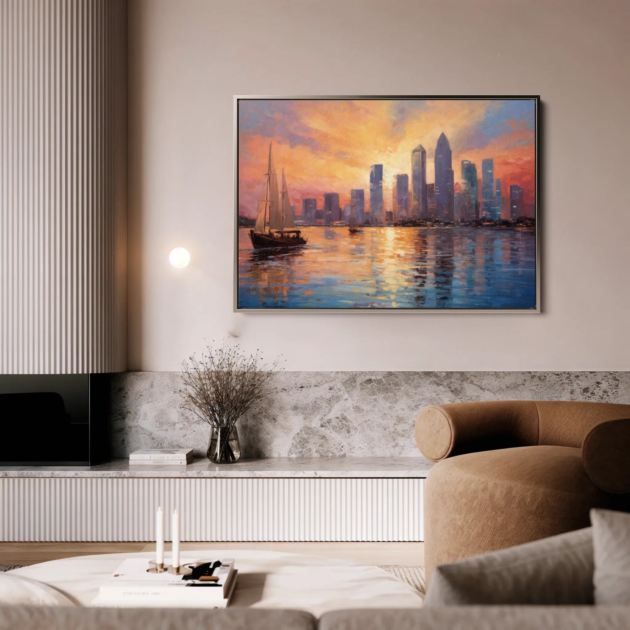 Landscape 117 Canvas Art 18" x 24" / 45 x 60 cm / Black