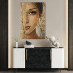 Portrait 117 Canvas Art 18" x 24" / 45 x 60 cm / Black