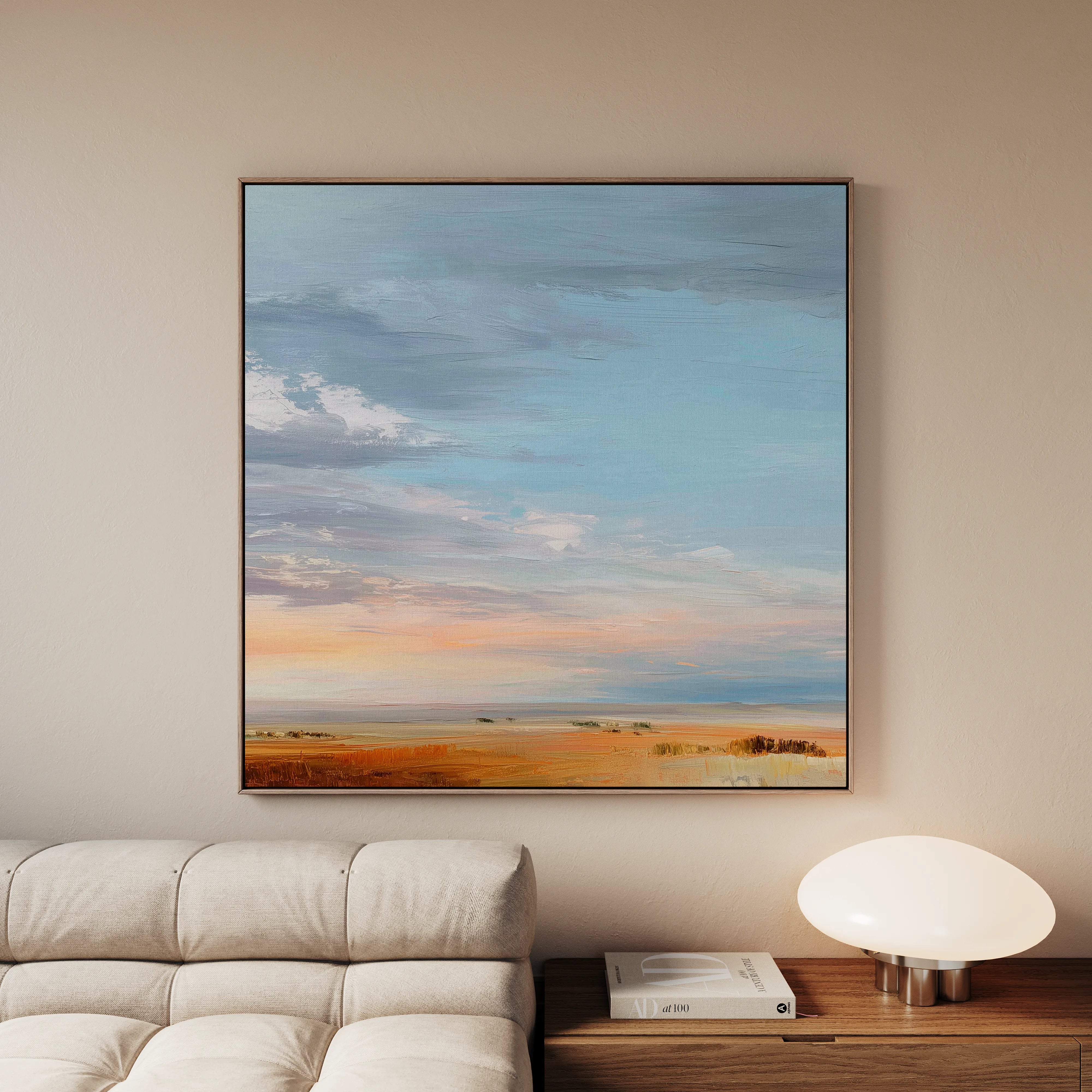 Abstract 1170 Canvas Art 16" x 16" / 40 x 40 cm / Black