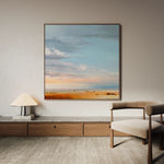 Abstract 1170 Canvas Art 16" x 16" / 40 x 40 cm / Black