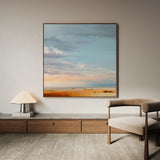 Abstract 1170 Canvas Art 16" x 16" / 40 x 40 cm / Black