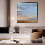Abstract 1170 Canvas Art 16" x 16" / 40 x 40 cm / Black