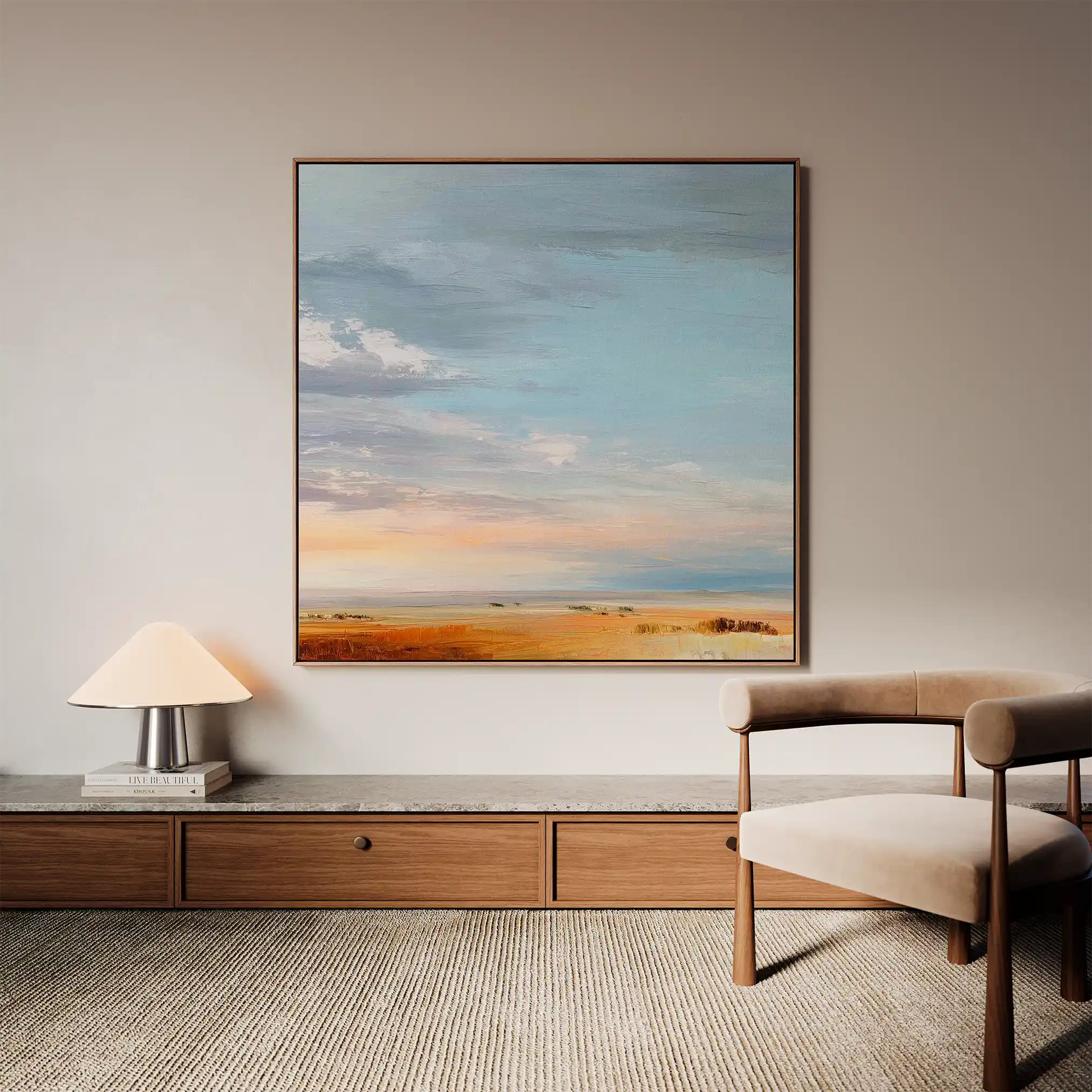 Abstract 1170 Canvas Art 60 x 60 cm / Black