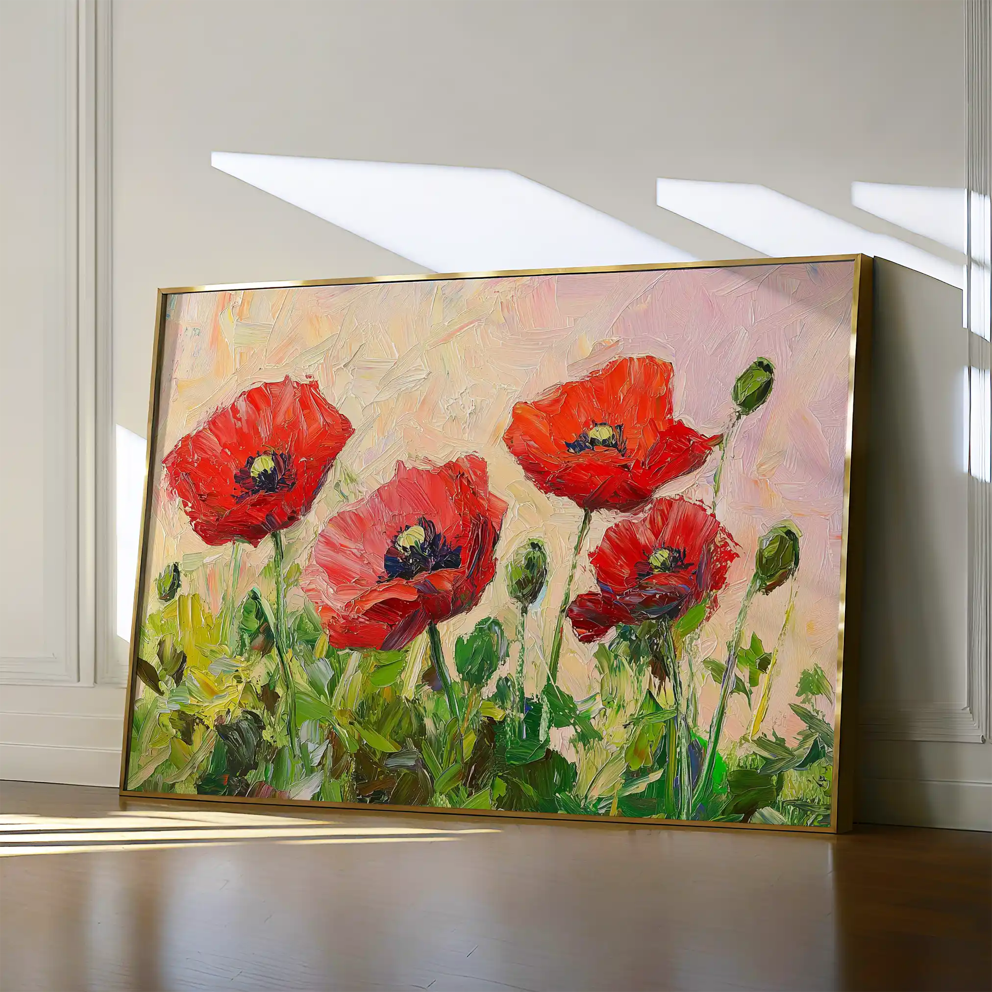 Floral 1170 Canvas Art 60 x 40 cm / Black