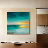 Abstract 1171 Canvas Art 16" x 16" / 40 x 40 cm / Black