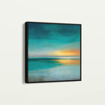 Abstract 1171 Canvas Art 16" x 16" / 40 x 40 cm / Black