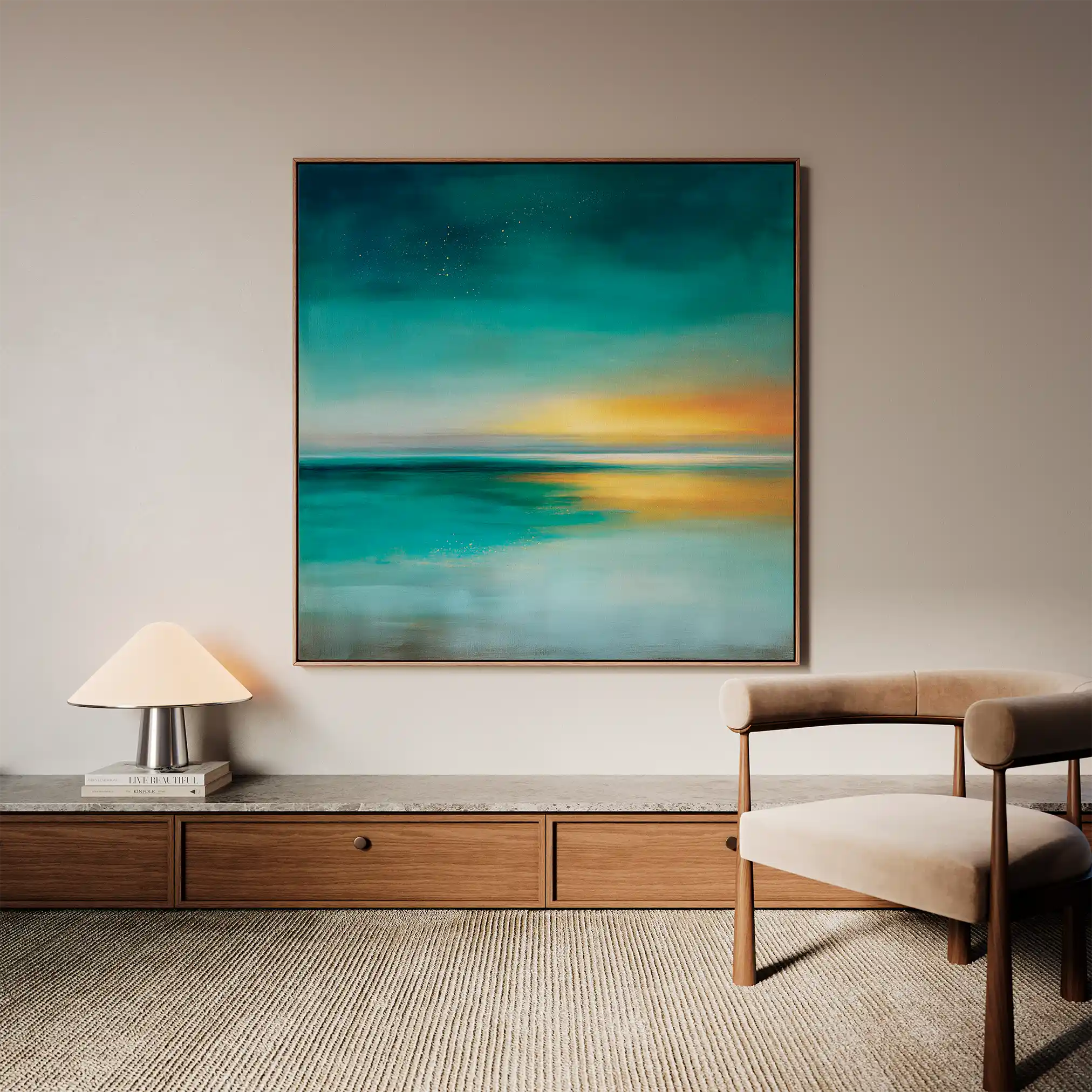 Abstract 1171 Canvas Art 60 x 60 cm / Black