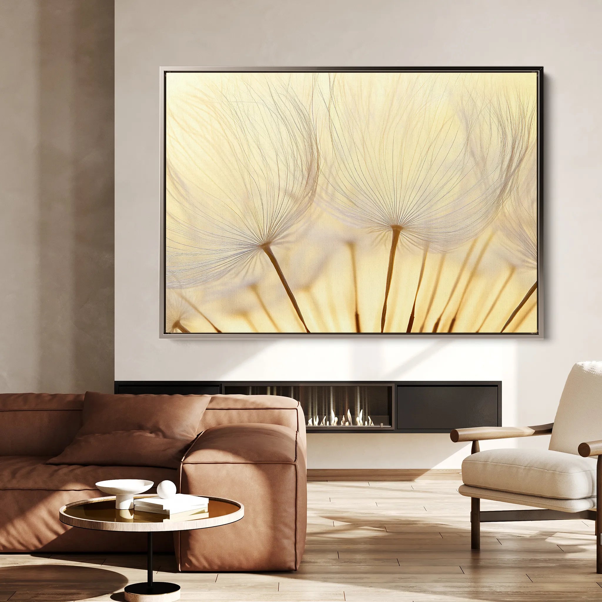 Floral 1171 Canvas Art 18" x 24" / 45 x 60 cm / Black