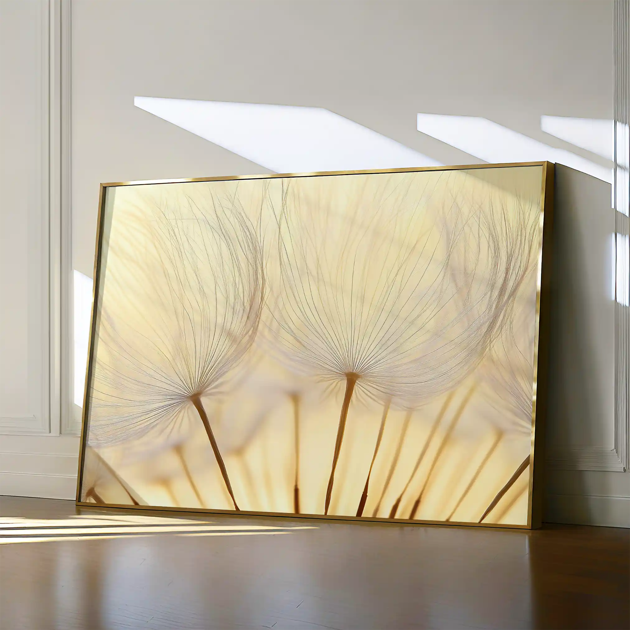 Floral 1171 Canvas Art 18" x 24" / 45 x 60 cm / Black