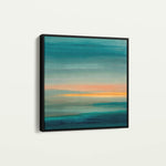Abstract 1172 Canvas Art 16" x 16" / 40 x 40 cm / Black